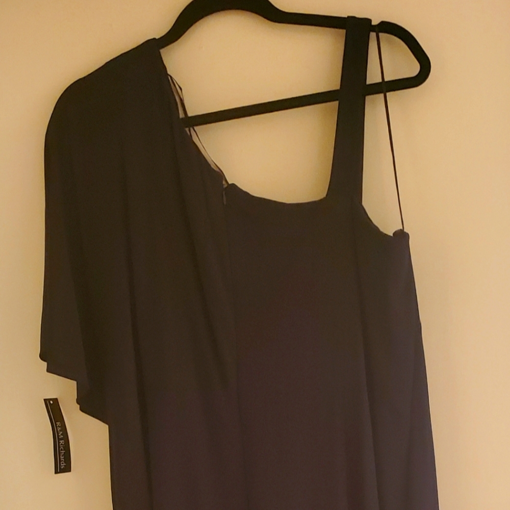 Fun, One Shoulder Jumsuit. Navy